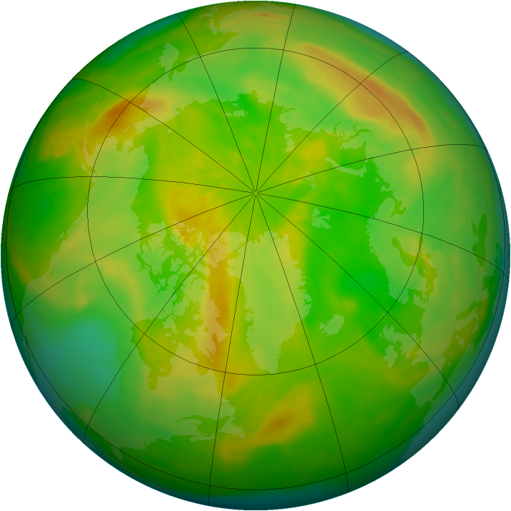 Arctic ozone map for 29 May 2014